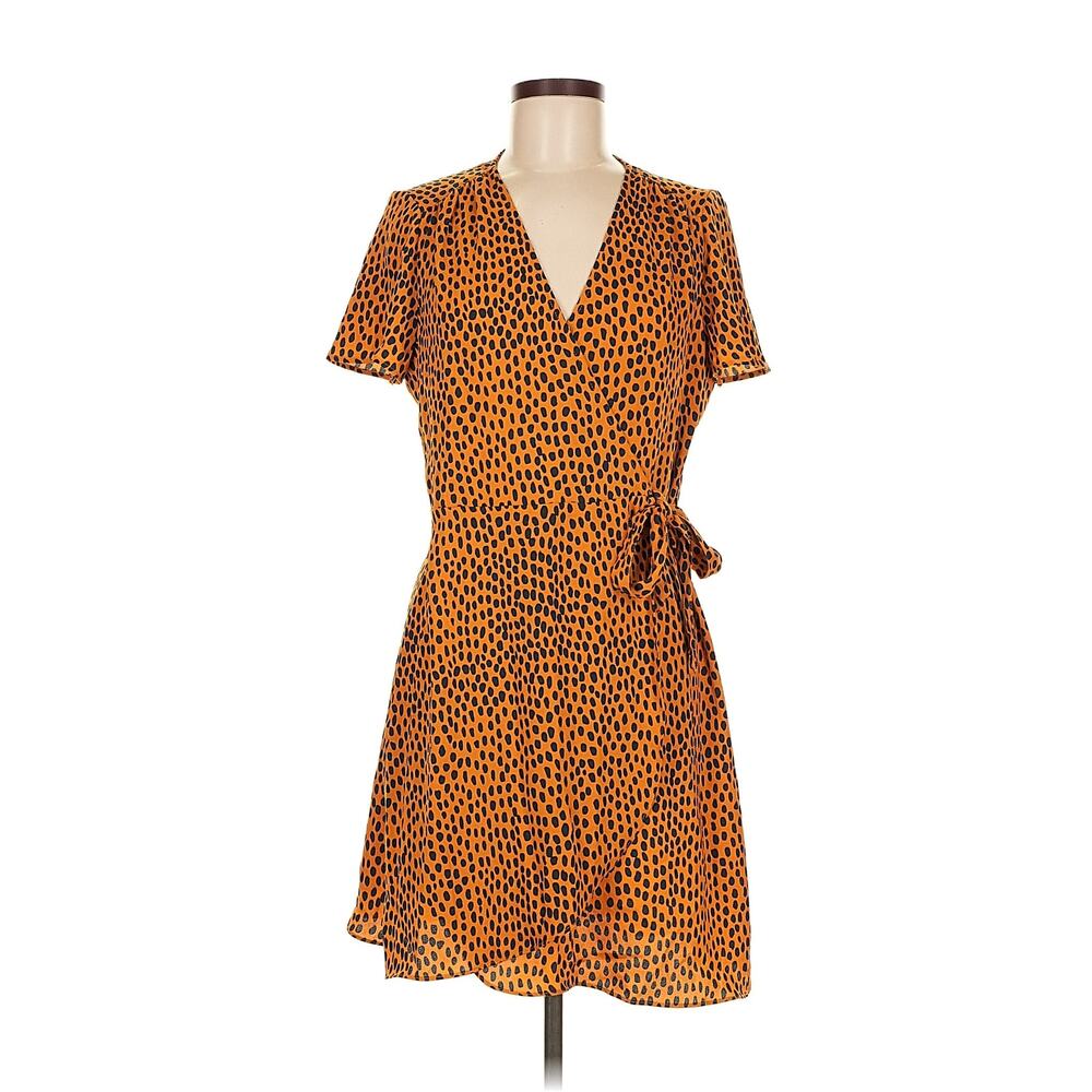 NWT J.Crew Animal Print Wrap Dress -size 6
